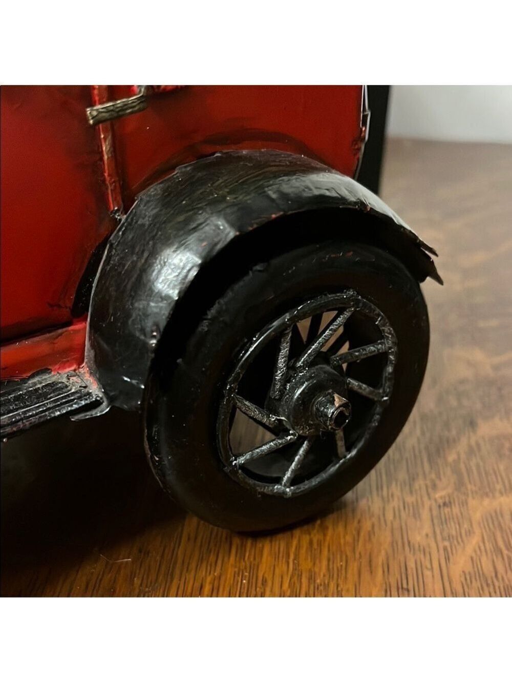 Red Metal Vintage Model Car - Picture 2 of 9